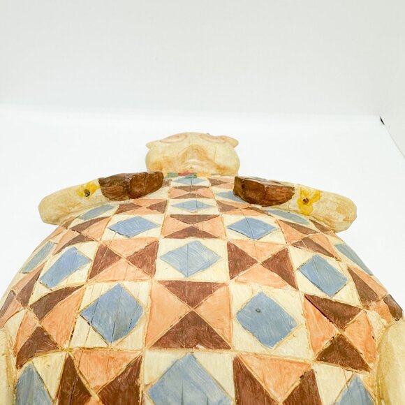 SOLD Large Country Cow Figurine Cottagecore Country Quilt Jim Shore Folk - Picture 7 of 7